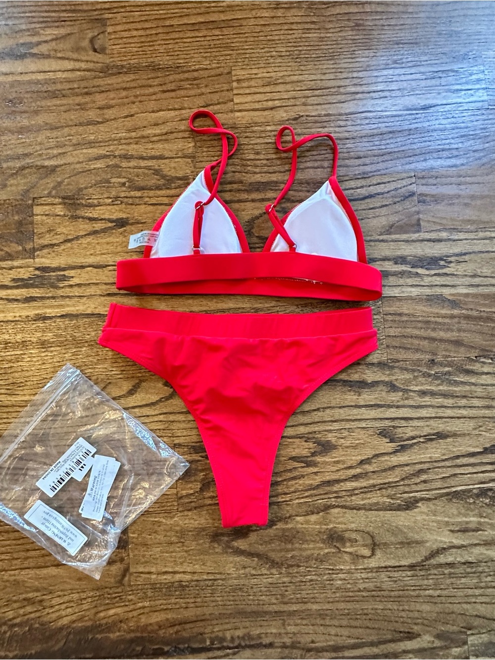 Red Triangle Bikini Set - Picture 2 of 5